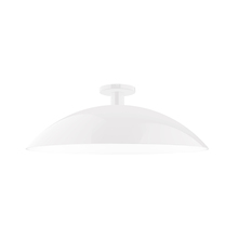 Montclair Light Works FMDX477-44 - 24" Glow Flush Mount, White