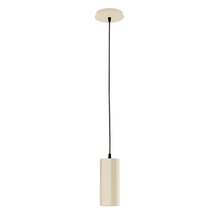 Montclair Light Works PEB418-16 - 3.5" Jordan shade, black cord with canopy, Cream