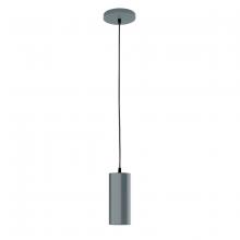 Montclair Light Works PEB418-40 - 3.5" Jordan shade, black cord with canopy, Slate Gray