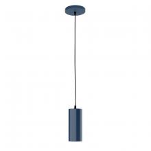 Montclair Light Works PEB418-50 - 3.5" Jordan shade, black cord with canopy, Navy