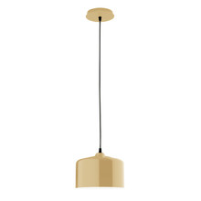 Montclair Light Works PEB419-17 - 8.5" Julia shade, black cord with canopy, Ivory