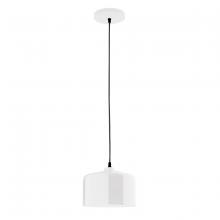 Montclair Light Works PEB419-44 - 8.5" Julia shade, black cord with canopy, White