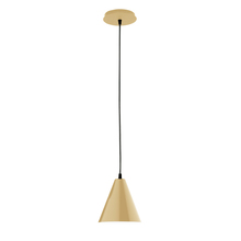Montclair Light Works PEB420-17-C21 - 8" Jynx shade, white cord with canopy, Ivory