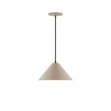 Montclair Light Works PEB422-18 - 12" Pinnacle Pendant, Clay