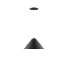 Montclair Light Works PEB422-41 - 12" Pinnacle Pendant, Black