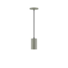 Montclair Light Works PEB425-24 - 3.5" x 6" Beam Pendant, Moss Green