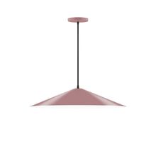 Montclair Light Works PEB429-20-C21 - 24" Vessel Pendant, white cord with canopy, Mauve