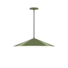 Montclair Light Works PEB429-22 - 24" Vessel Pendant, Fern Green