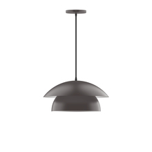 Montclair Light Works PEBX446-57 - 16" Nest Pendant, Bronze Matte
