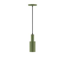 Montclair Light Works PEBX450-22-C21 - 3.5" Spark Pendant, white cord with canopy, Fern Green