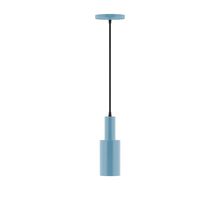 Montclair Light Works PEBX450-54-C21 - 3.5" Spark Pendant, white cord with canopy, Light Blue