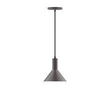 Montclair Light Works PEBX451-57 - 8" Chase Pendant, Bronze Matte