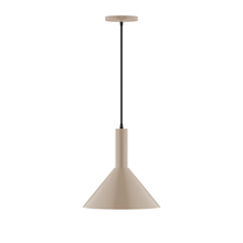 Montclair Light Works PEBX466-18 - 12" Chase Pendant, Clay