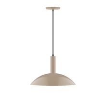 Montclair Light Works PEBX476-18 - 16" Glow Pendant, Clay