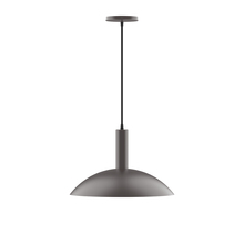 Montclair Light Works PEBX476-57 - 16" Glow Pendant, Bronze Matte