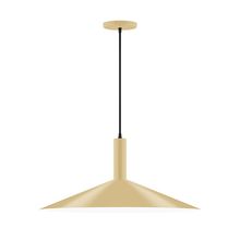 Montclair Light Works PEBX478-17-C21 - 24" Zing Pendant, white cord with canopy, Ivory