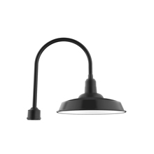 Montclair Light Works POA185-41 - 18" Warehouse shade, post top mount, Black