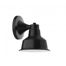 Montclair Light Works SCA180-41 - 8" Warehouse shade, wall mount sconce, Black