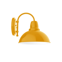 Montclair Light Works SCC106-21 - 12" Cafe shade, wall mount sconce, Bright Yellow