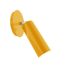 Montclair Light Works SCP440-21-91 - Martin Adjustable Wall Sconce, Bright Yellow with Brushed Brass Swivels