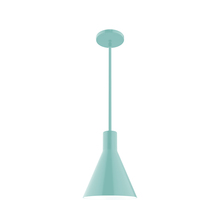 Montclair Light Works STG416-48 - 8" Jerome Stem Hung Pendant, Sea Green