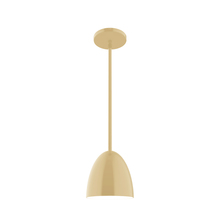 Montclair Light Works STG417-17 - 6" Jill Stem Hung Pendant, Ivory
