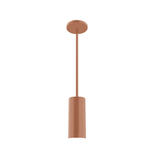 Montclair Light Works STG418-19 - 3.5" Jordan Stem Hung Pendant, Terracotta