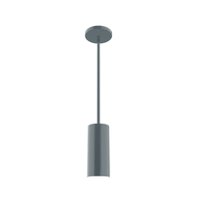 Montclair Light Works STG418-40 - 3.5" Jordan Stem Hung Pendant, Slate Gray