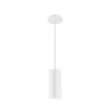 Montclair Light Works STG418-44 - 3.5" Jordan Stem Hung Pendant, White