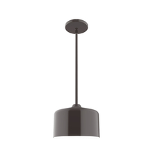 Montclair Light Works STG419-51 - 8.5" Julia Stem Hung Pendant, Architectural Bronze