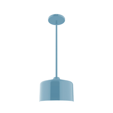 Montclair Light Works STG419-54 - 8.5" Julia Stem Hung Pendant, Light Blue