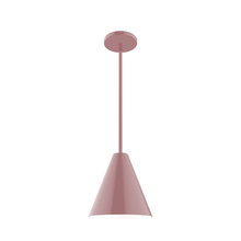 Montclair Light Works STG420-20 - 8" Jynx Stem Hung Pendant, Mauve