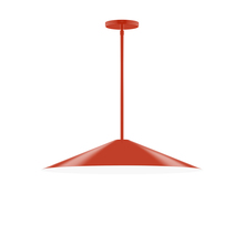 Montclair Light Works STG429-26 - 24" Vessel Stem Hung Pendant, Vermillion