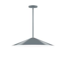 Montclair Light Works STG429-40 - 24" Vessel Stem Hung Pendant, Slate Gray