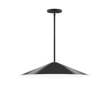 Montclair Light Works STG429-41 - 24" Vessel Stem Hung Pendant, Black