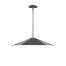 Montclair Light Works STG429-51 - 24" Vessel Stem Hung Pendant, Architectural Bronze
