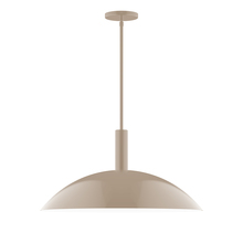 Montclair Light Works STGX477-18 - 24" Glow Stem Hung Pendant, Clay