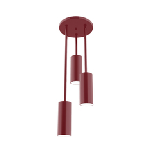 Montclair Light Works STH440-55 - Martin 3-Light Stem Hung Pendant, Barn Red