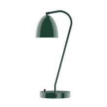 Montclair Light Works TLC417-42 - 23" Jill Table Lamp, Forest Green
