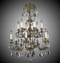 American Brass & Crystal CH2007-O-23S-PI - 6+6 Light Finisterra Chandelier