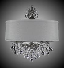 American Brass & Crystal CH6512-A-10W-PI-HL - 5 Light Llydia Chandelier