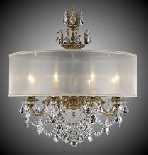American Brass & Crystal CH6542-A-07G-ST-GL - 8 Light Llydia Chandelier