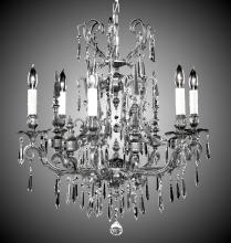 American Brass & Crystal CH7012-O-23S-ST - 6 Light Parisian Chandelier