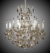 American Brass & Crystal CH7033-A-21S-ST - 10+5 Light Parisian Chandelier