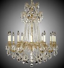 American Brass & Crystal CH9268-A-12G-ST - 12 Light Biella Chandelier