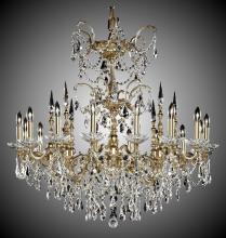 American Brass & Crystal CH9383-A-23S-PI - 16 Light Venetian Chandelier