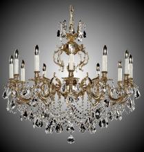 American Brass & Crystal CH9579-O-01G-ST - 12 Light Rosetta Chandelier