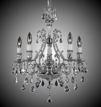 American Brass & Crystal CH9630-A-21S-ST - 5 Light Chateau Chandelier