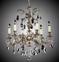 American Brass & Crystal CH9713-O-21S-PI - 6 Light Marlena Chandelier