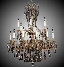American Brass & Crystal CH9824-O-21S-ST - 12+6 Light Bellagio Chandelier